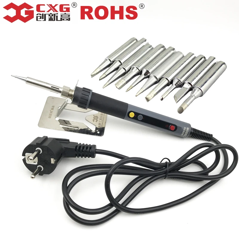 CXG ROHS RE60W/90 W/110 W lcd Температура Цифровой регулируемый термостат Электрический паяльник для сварки Замена CXG 936D