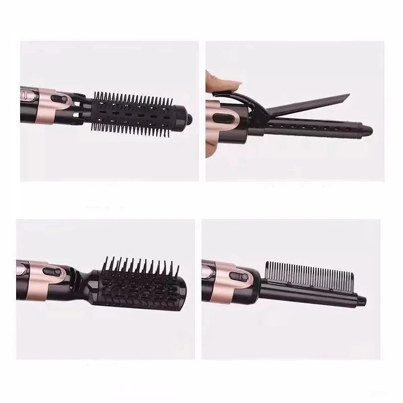 Multifunctional Hair Dryer 4 In 1 Blow Dryer Professional Hair Style Tools Electric Hair Straightener Curler Brush Hot Air Comb
