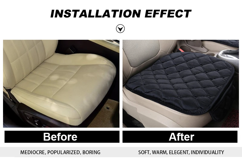 For KIA RIO Cerato Sportage QL Car Seat Cover Universal Auto Winter Soft Warm Seats Cushion Cars Chair Covers Protector General (3)