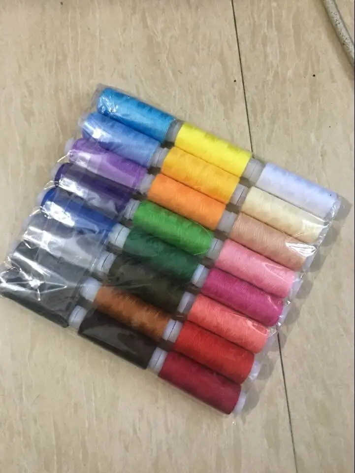 

10pcs/set radom color High quality 40S/2 Sewing Thread Machine embroidery thread 200 Yards/Spool home supplies