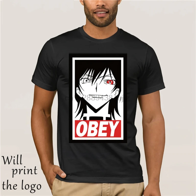 Code geass Lelouch Anime Inspired Men Printed T-Shirt Slim Fit Cotton Tee T Shirt top tee |