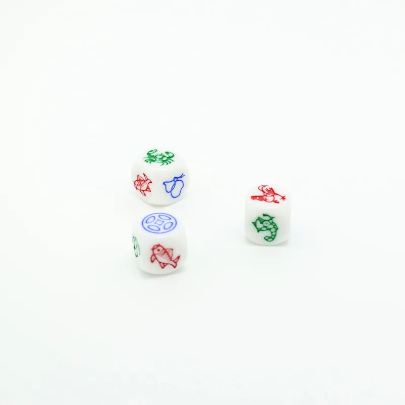16 Size Circular Bead Fish And Shrimp Crab Money Calabash Chicken Carving Dice Sieve tou zi Dice Brand New Material