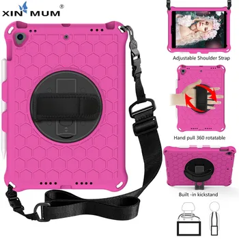 

360 Rotating Kids Tablet Case for Apple IPad 10.2 2019 2020 IPad 9.7 Pro 9.7 10.5 Air 3 Cover EVA Shockproof Shell Gift Strap