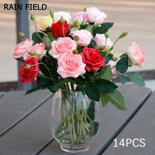 

Artifical Flower 30cm Rose Silk Autumn Decor for Home Wedding Decoration Indoor High Quality Real Touch Roses holding flowers