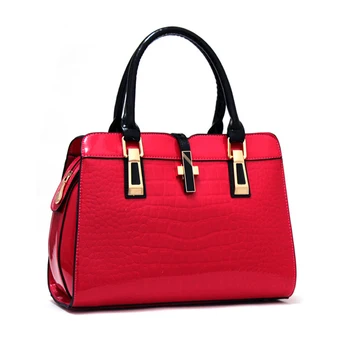 

2020 New Fashion Alligator Women Handbags High Quality Ladies Shoulder Bags Patent Leather Female Girl Luxury Crossbody Bag