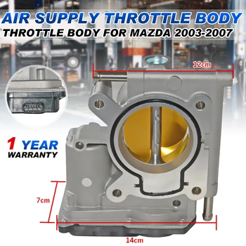 

L32113640G E101284 Throttle Body For MazdaA 3/5/6 03-07 2.0L & 2.3L Motor Metal Air Intake System Auto Replacement Parts