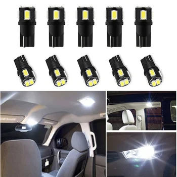 

10pcs T10 W5W Led Bulb 194 168 Car Interior Light For Volvo XC60 XC90 S60 V70 S80 S40 V40 V50 XC70 V60 C30 850 C70 XC 60 leds