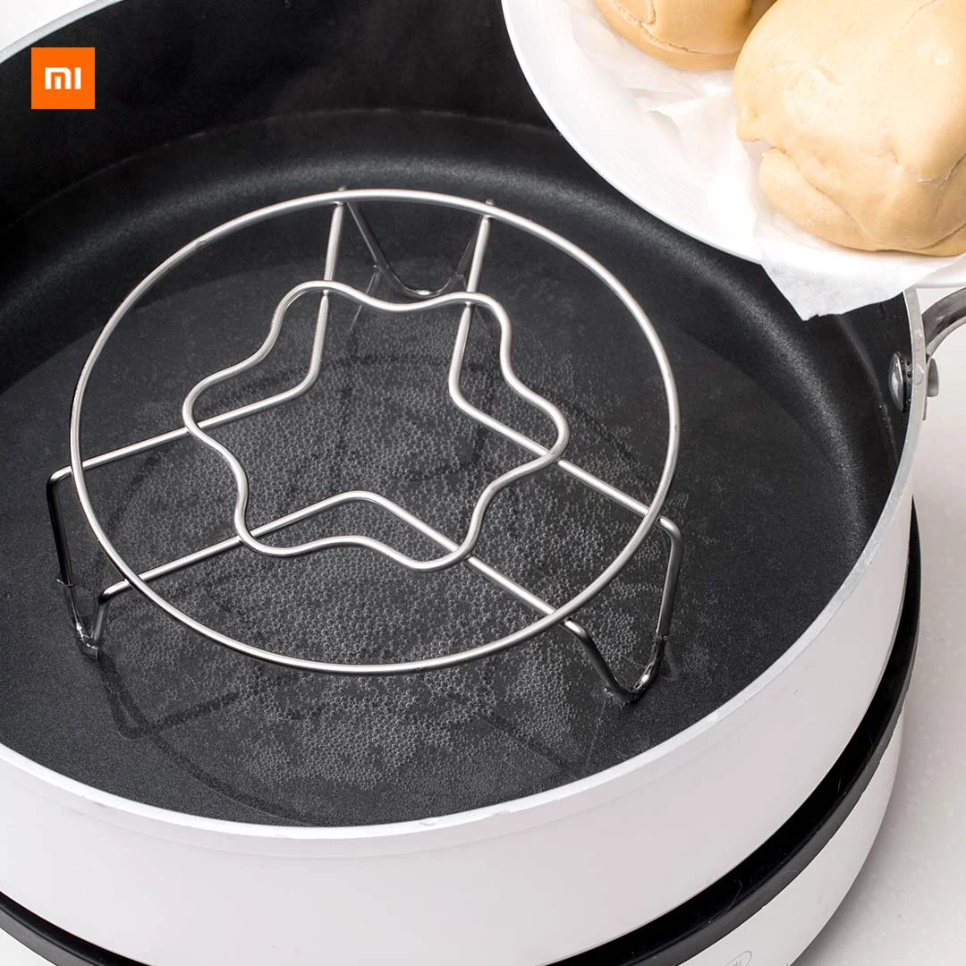 

Xiaomi Mijia Youpin Jordan&Judy Multifunctional metal steaming rack Two specifications 304 stainless steel for mi home