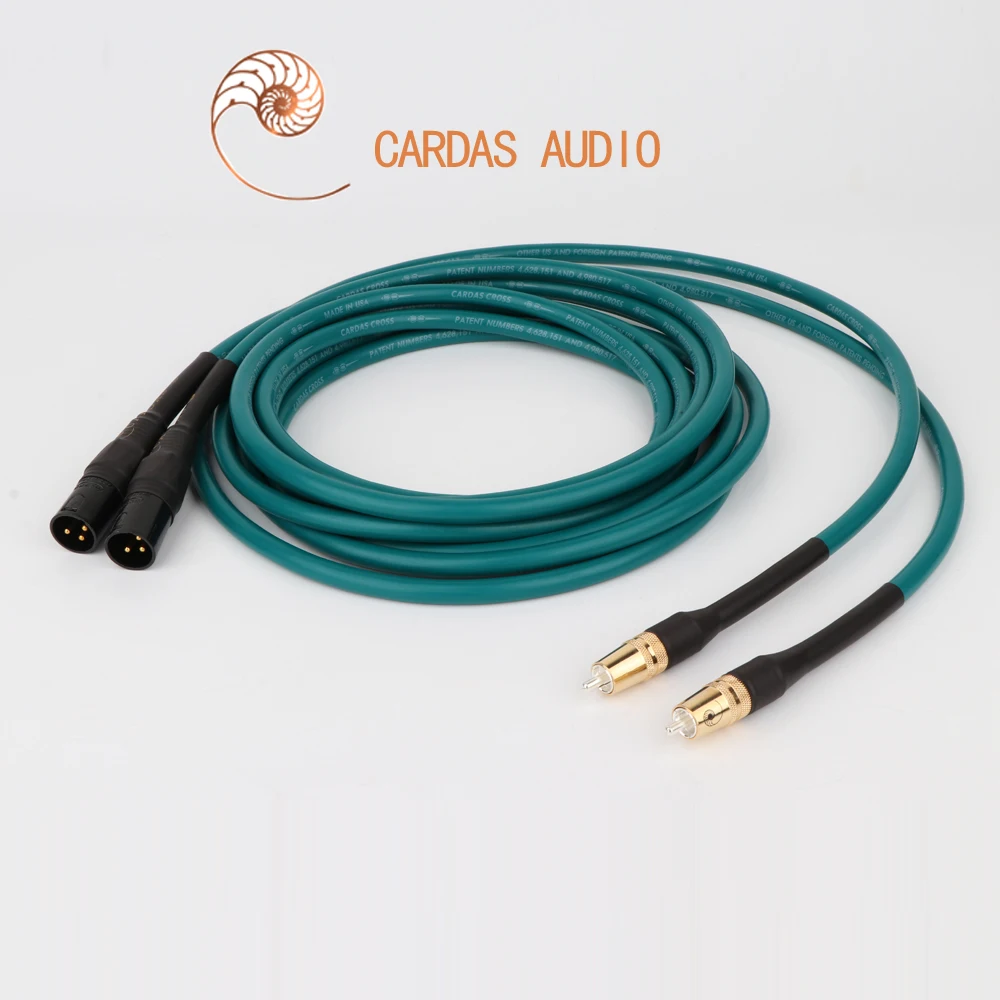 YTER HiFi Cardas RCA в XLR сбалансированный штекер аудио кабель карты крест усилитель CD DVD