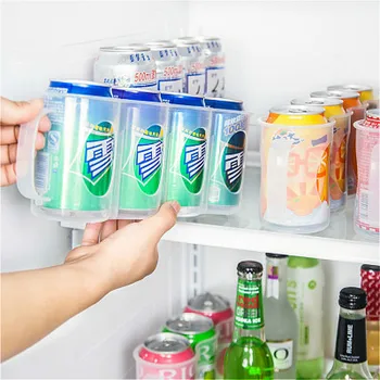 

Refrigerator Cans Storage Rack Stackable Finishing Rack Kitchen Desktop Storage Shelf Drink Rack Drawer Type Shelf Dropshipping