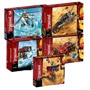 

In Stock new Ninja Series Bricks Fire Fang Compatible Lepining Ninjago 70674 70671 70672 Building Blocks Toys for Kids Gift