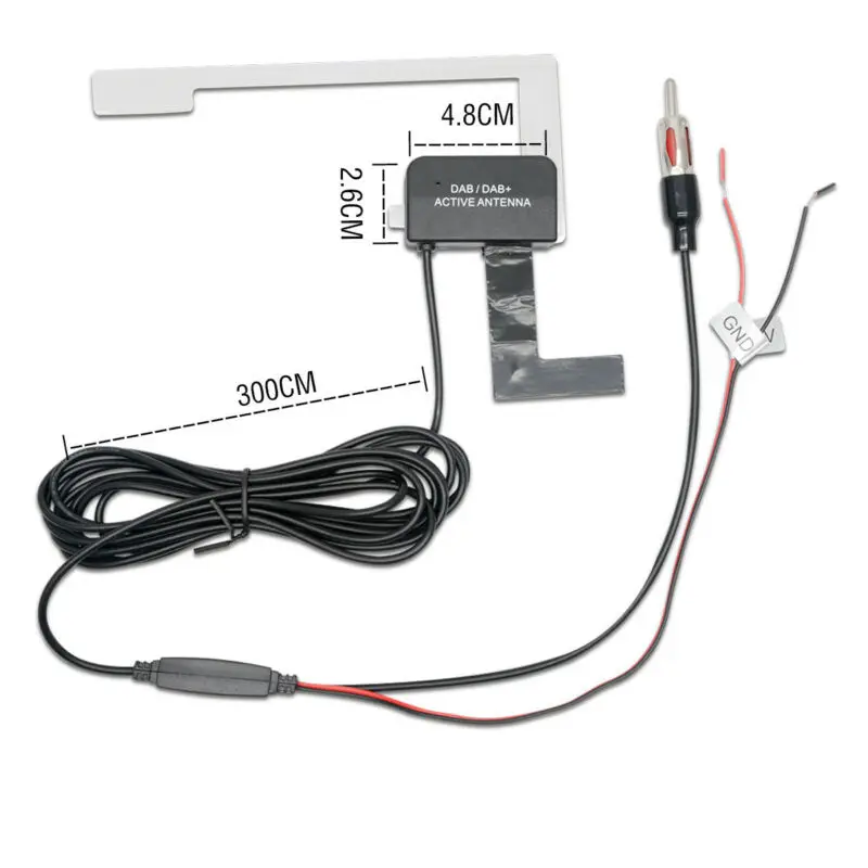 

Car Antenna DAB DAB+ Digital Radio Aerial Antenna FM Plug Windscreen RV Camper Signal Amplifier Universal