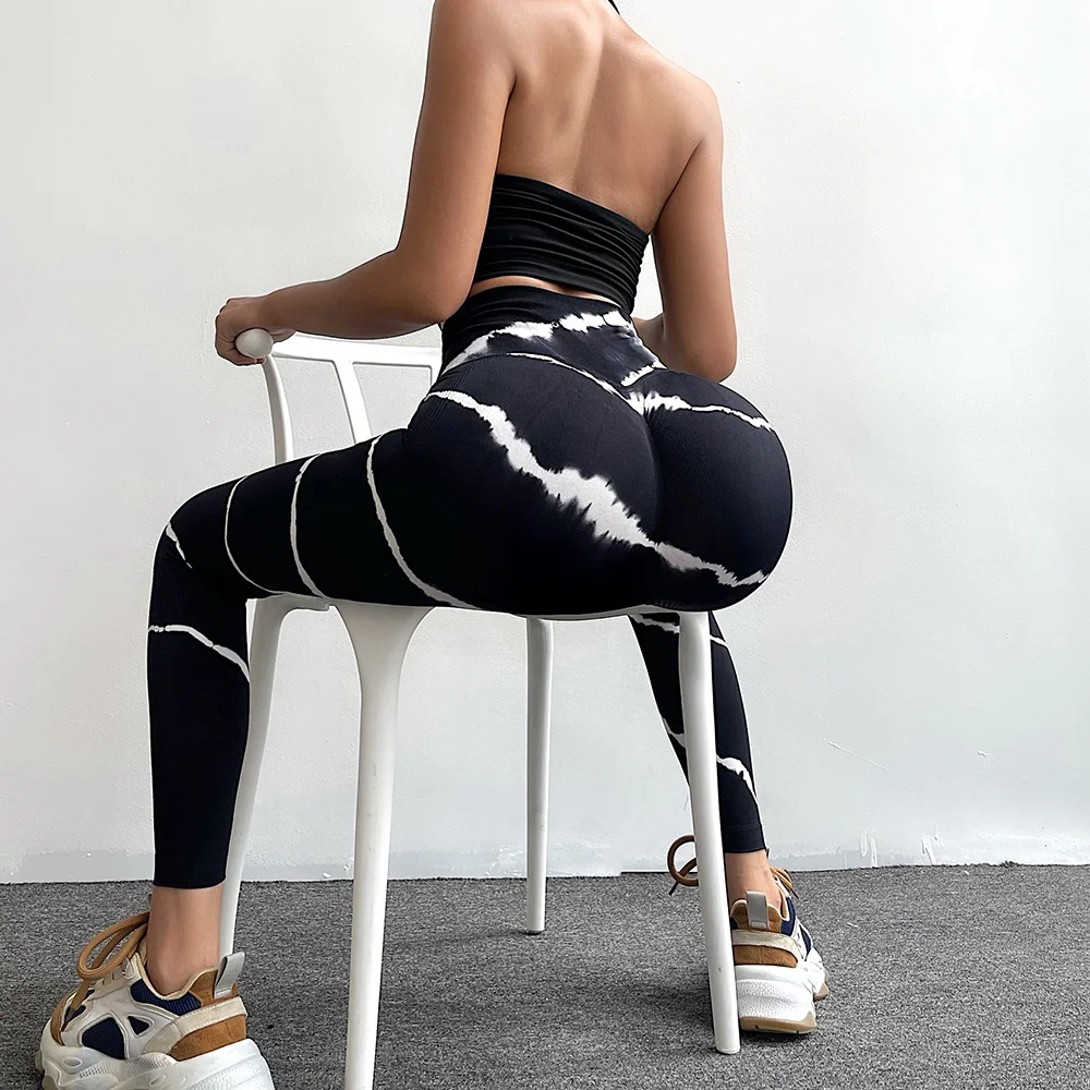 2022 Nova Sem Costura Calças De Yoga Alta Elástica Esportes Fitness Legging  Mulheres Cintura Alta Ginásio Scrunch Butt Running Training Menina Apertado  - Calças De Ioga - AliExpress