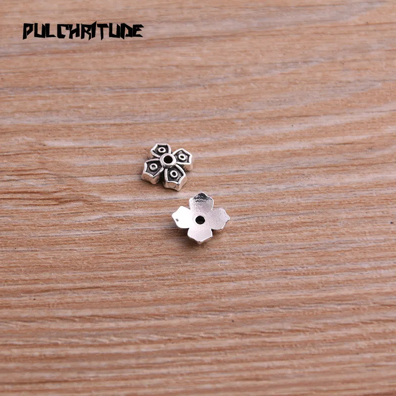 PULCHRITUDE 60 шт. 7*7 мм двухцветная розетка полый мини цветок DIY разделенные ювелирные аксессуары Подвески для изготовления ювелирных изделий