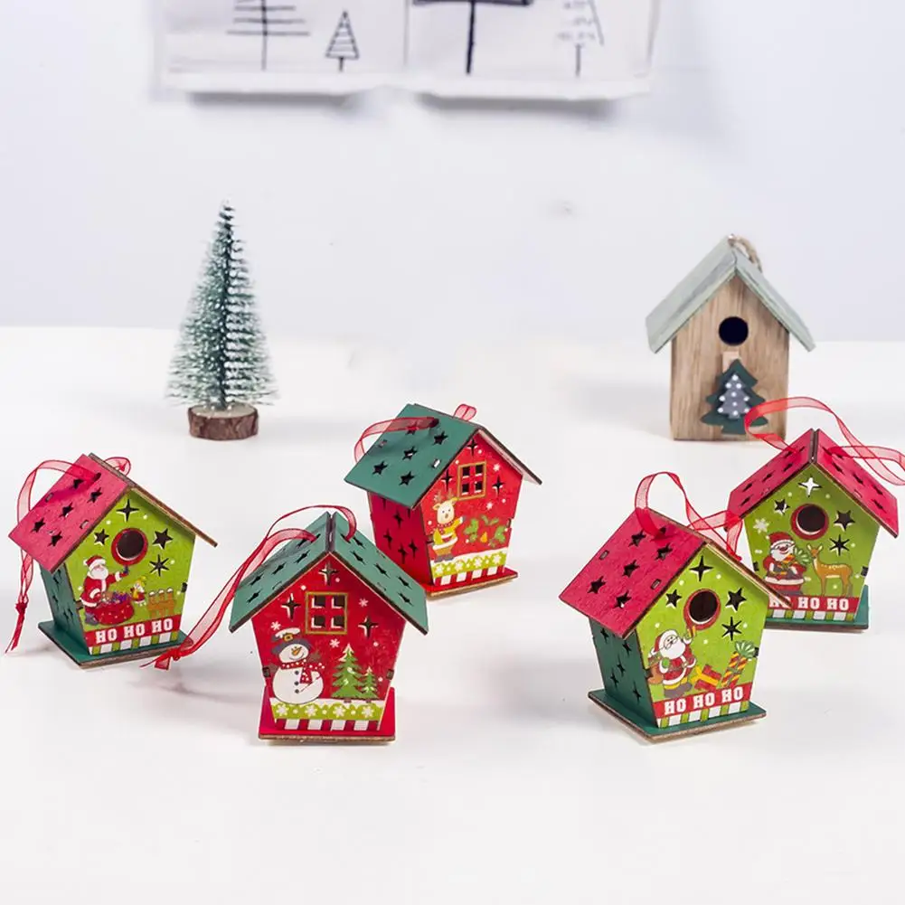 Модный Рождественский светодиодный светильник на батарейках с изображением