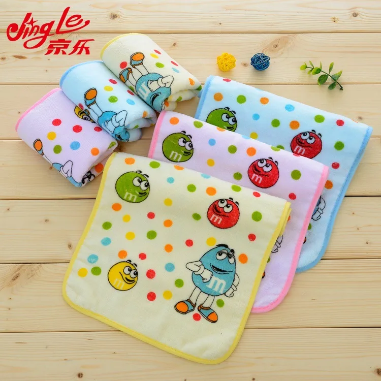 

Pure Cotton CHILD'S Towel Children Small Tower Covered Edge Cut Velvet 32 Cap 50 Grams Printed CHILD'S Towel Baby Face Towel