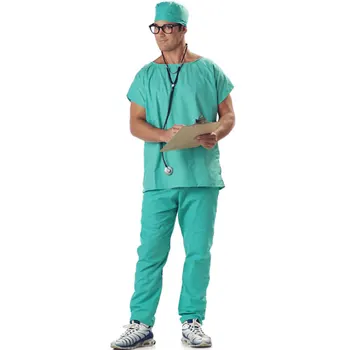 

New Men's Medical Doctor's Suit Physician's Suit, Pharmacy Lab Coat Surgical Uniform