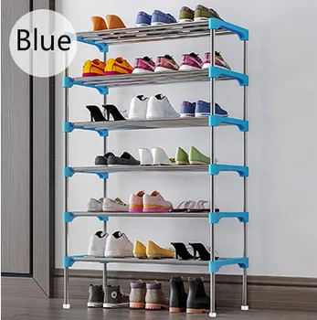 

3/4/5/6 Layer Storage Shoe Rack with Handrail Easy To Assemble Shoes Storage Shelf Space Saving Hallway Cabinet Organizer Holder
