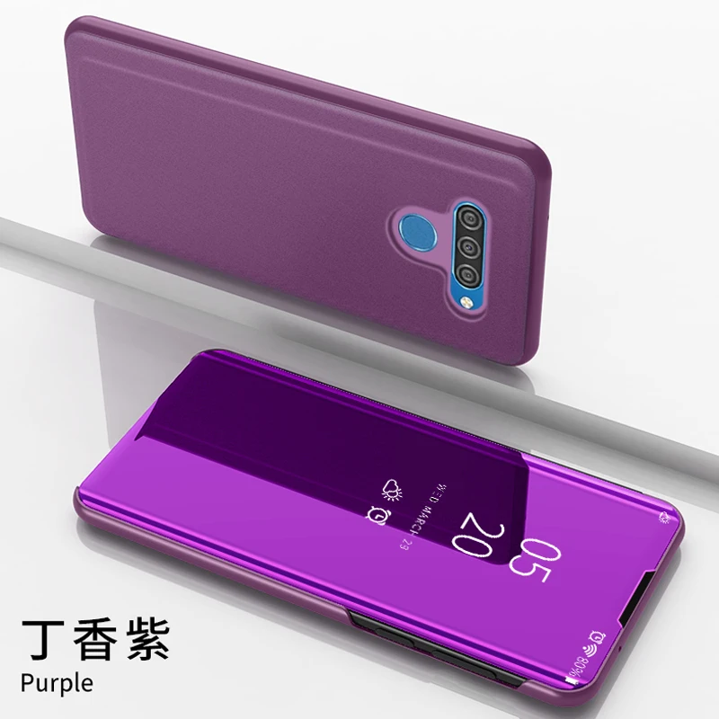 Противоударный чехол для LG Q60 роскошное умное зеркало флип-чехол для LG K50 Fundas для LG K12 Prime Coque LG K12 Max