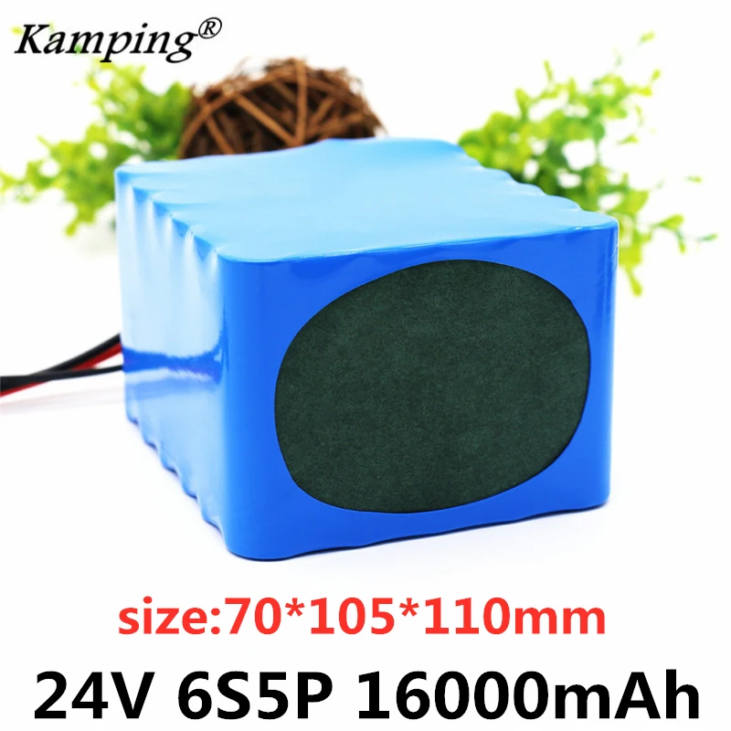 

24V Lithium ion Battery Pack 6s5p 25.2v 16000ah 18650 Rechargeable Battery is Suitable For Electric Bicycle Electronic Equipment