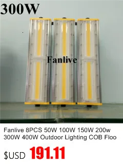 4 шт. Fanlive 50W 100W 150W интегрированные светодиодные солнечные лампы для Садовая лампа уличное освещение наружного освещения Декор водонепроницаемый pir-датчик