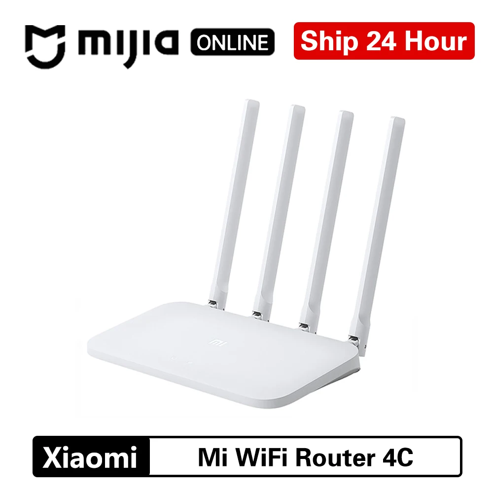 Оригинальный Wi-Fi роутер Xiaomi 4C 64 ОЗУ 2 4 ГГц 300 Мбит/с Интеллектуальный с управлением