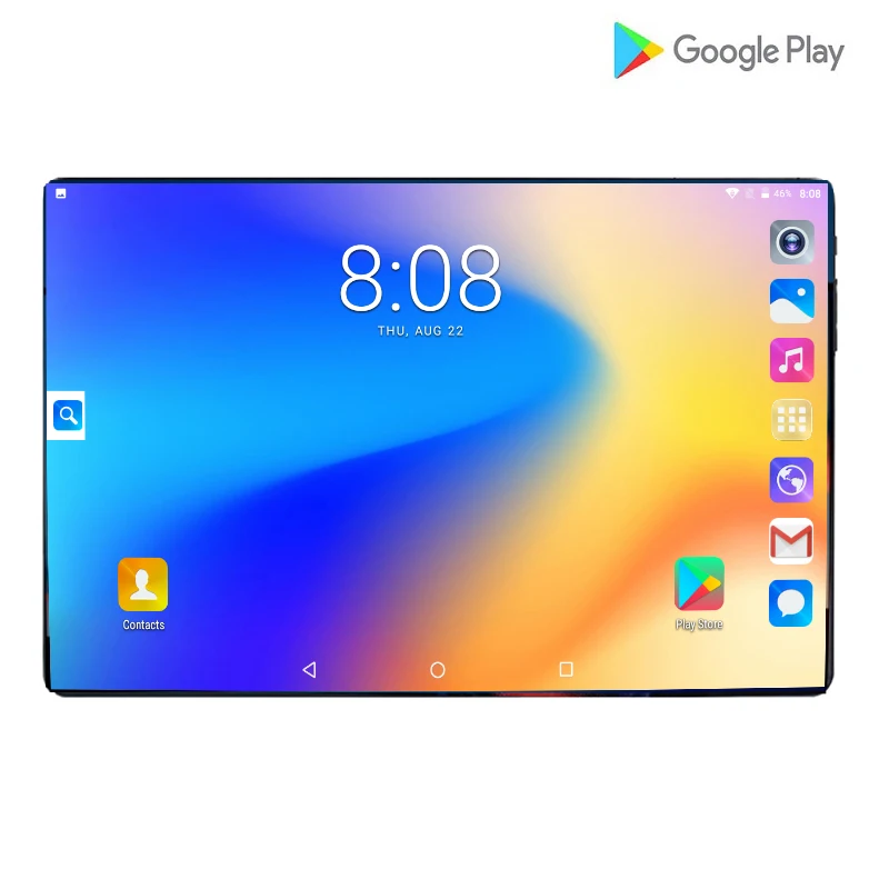 Super Tempered 2.5D Glass 10 inch Tablet PC Android 9.0 OS Octa Core 6GB RAM 64GB ROM 8 Cores 1280*
