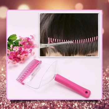 

Pro 2 In 1 Hair Trimmer Fringe Cut Bangs Comb Hair Cutting Hair Cutting Clippers Trimmer Supporter