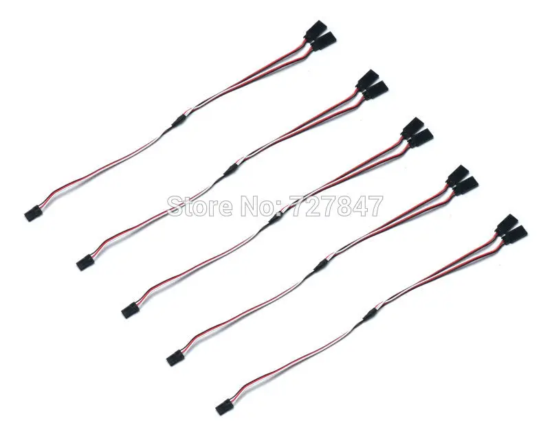 

NEW 300MM 30CM Y Type Extended Line Y Extension Lead Wire Cable for JR Servo ESC rc quadcopter part