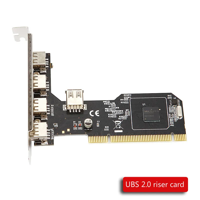 Плата расширения ANDDEAR USB2.0 для настольного компьютера PCI 5 usb 2 0 адаптер карта NEC чип