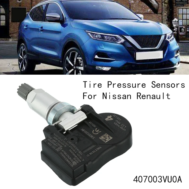 TPMS 407003VU0A датчик давления в шинах для Nissan NOTE QASHQAI TIIDA хэтчбек X-T для Renault ESPACE V KOLEOS 433 МГц аксессуары