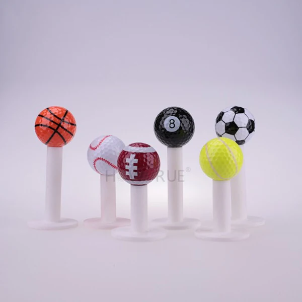 Set of 6 Sports Novelty Golf Balls Tour Novelty Gift Fun Sports Golf Balls
