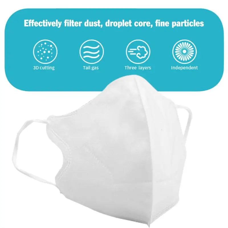 

10 Packs Of Children's Masks Disposable Masks 3-layer Filter KN95 Dust-proof Children's Protective Sterilization Masks FFP2