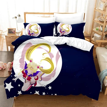 

3D Anime Bed Set Duvet Covers Set Cartoon Comforter Bedding Sets Bedclothes Bed Linen (No Sheet)