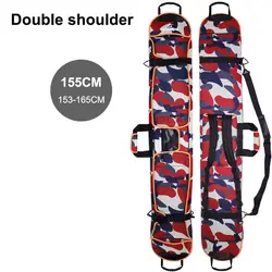 Лыжная сумка Толстая Водостойкая Защитная крышка переноска сумки с одним/двойным плечевым ремнем для сноубординга