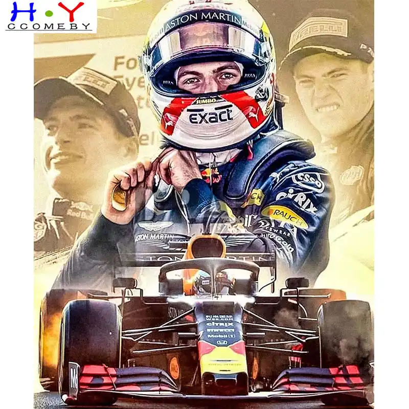 Алмазная живопись полная вышивка квадратными/круглыми стразами Racer F1 алмазная 5D