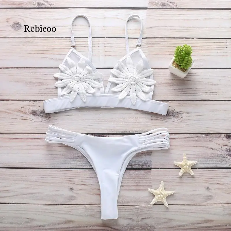 

Sexy Women Push Up Padded Brazilian Bikini Set two pieces hot pink High cut stroje k pielowe damskie Swimwear Beach Bathing Suit