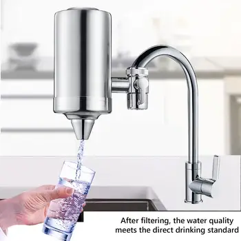

Household Kitchen Stainless Steel Tap Faucet Drinking Water Dirt Filter Purifier Tap Faucet Drinking Water Dirt Filter Purifier