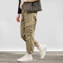 April MOMO винтажные высокие уличные спортивные мужские штаны осенние повседневные шаровары хип хоп мужские джоггеры брюки уличная