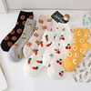 Calcetines con estampado de comida para mujer, calcetín de algodón, a la moda, para Otoño e Invierno ► Foto 1/6