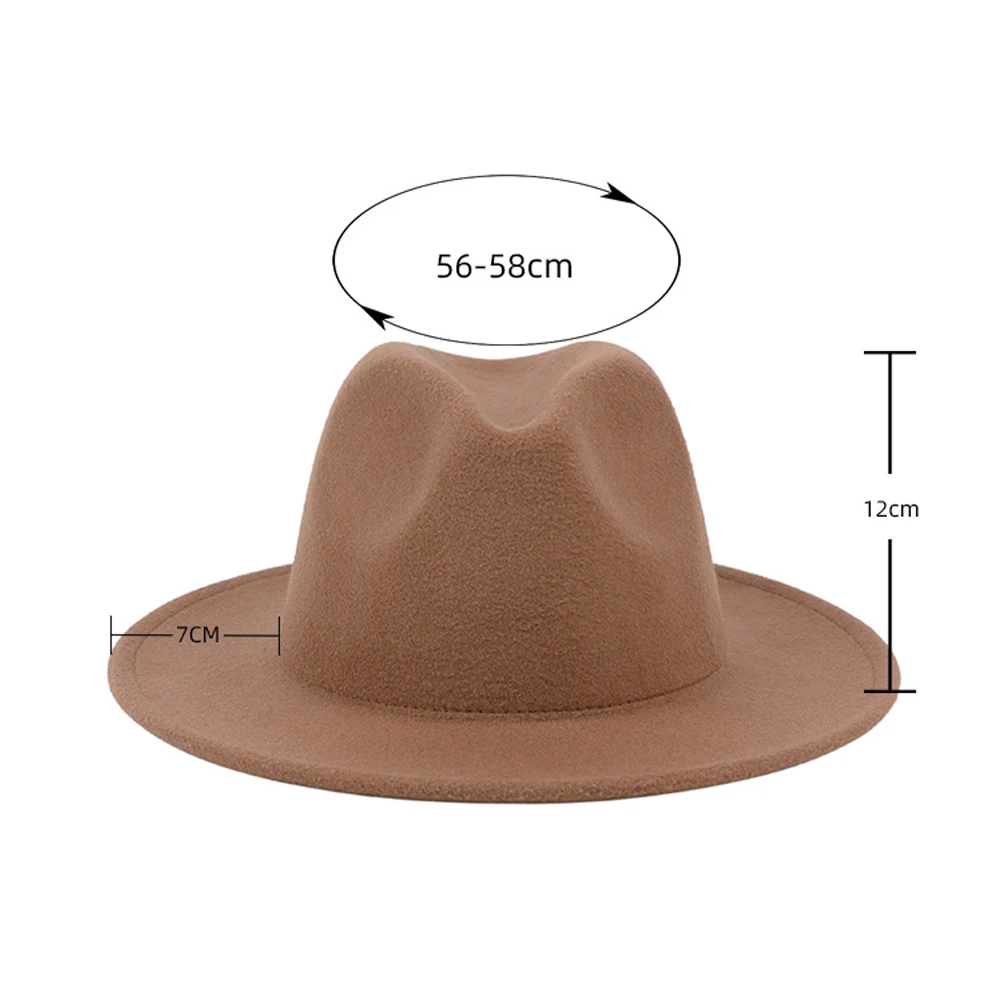 Fashion Unisex Hard Felt Panama Hat Leopard Print Woolen Fedora Men Women Trilby Hats Gangster Caps Wide Brim Hat 3FS