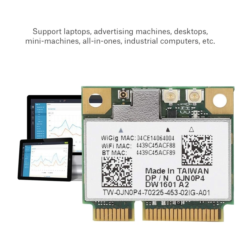 AR9462 DW1601 Двойной диапазон 300 м Bluetooth 4,0 Draadloze Netwerkkaart Gelijk Aan AR5B22