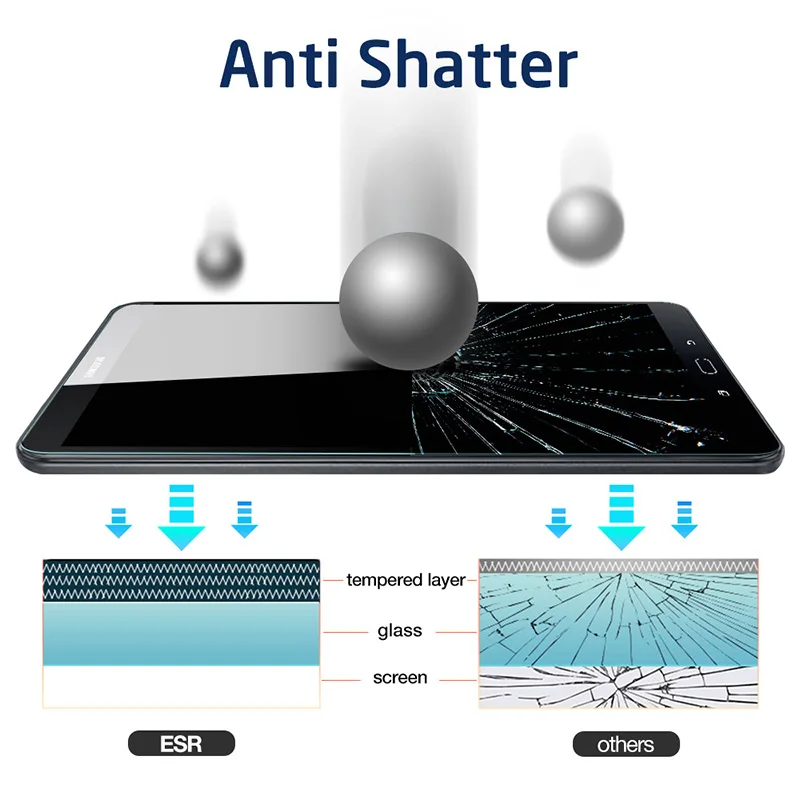 Tempered Glass Film For Samsung Galaxy Tab A7 10.4 2020 Screen Protector For Samsung SM-T500 T505 T507 10.4'' Tablet Guard Glass
