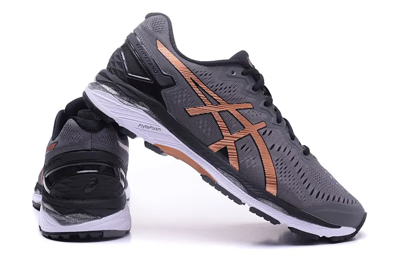 Новые ASICS GEL-KAYANO 23 T646N мужские кроссовки спортивная обувь кроссовки Удобная уличная спортивная обувь Hongniu