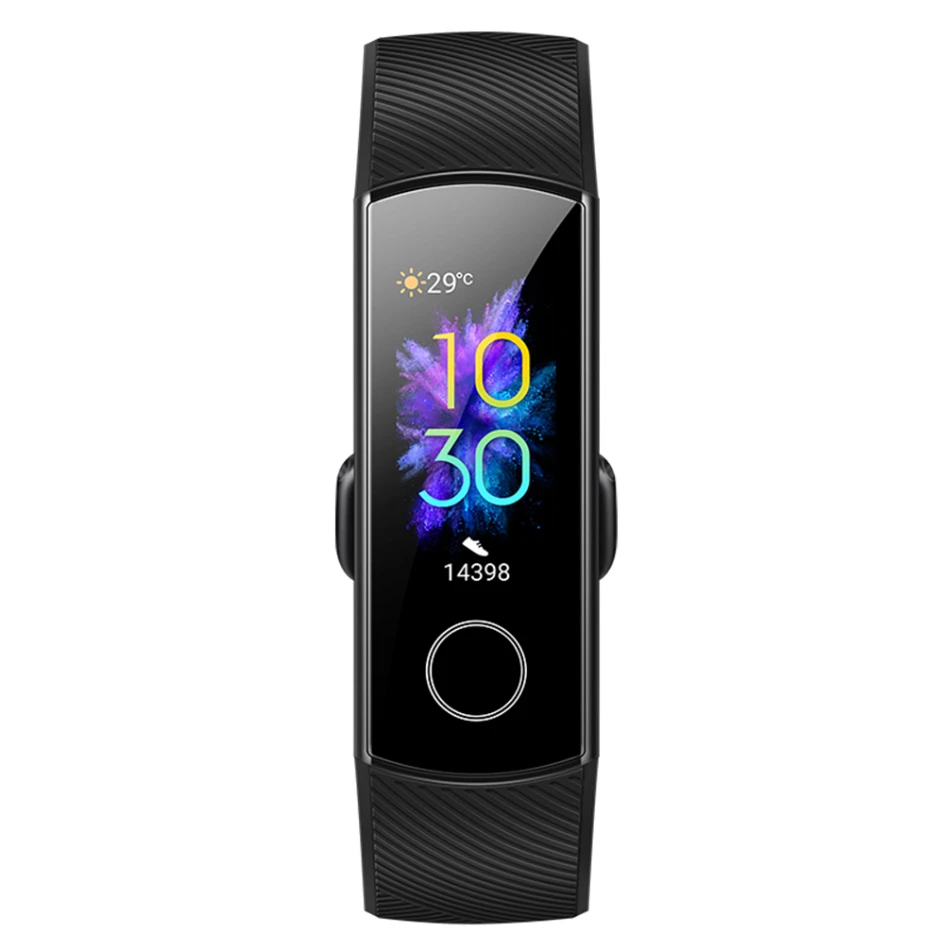 Смарт-браслет huawei Honor Band 5 с кислородом в крови Amoled и сенсорным экраном - Цвет: Black