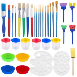 STOBOK – ensemble de pinceaux de peinture pour enfants, Kit d'outils de peinture pour débutants 