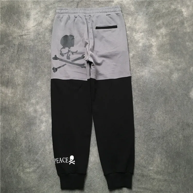Высокая Новинка, новинка, роскошные 19ss, Mastermind, Череп, монстр, в полоску, удобные, классические, с рисунком Пейсли, 4 белые брюки, тренировочные брюки в повседневном стиле# N3