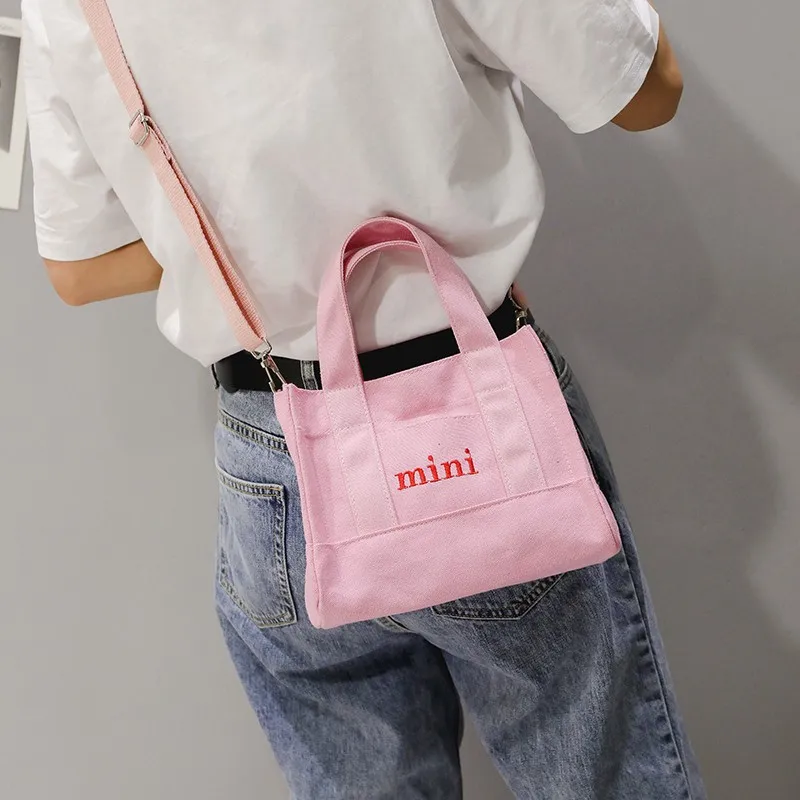 

Cute Hipster Women's Bag Canvas Casual Messenger Bag Female 2020 All-match Net Red Shoulder Square Sling Bag