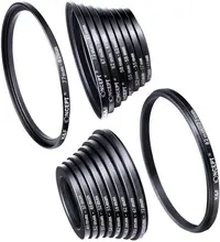 K&F КОНЦЕПЦИЯ 18шт. Фильтр объектива камеры Шаг вверх / вниз Адаптер Ring Set 37-82mm 82-37mm для объектива камеры Canon Nikon Sony Зеркального Фотоаппарата K&F КОНЦЕПЦИЯ 18шт. Фильтр объектива камеры Шаг вверх / вниз Адаптер Ring Set 37-82mm 82-37mm для объектива камеры Canon Nikon Sony Зеркального Фотоаппарата