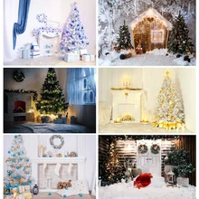 

Art Fabric Christmas Day Theme Photography Background Christmas Tree Children Backdrops For Photo Studio Props 710 CHM-112